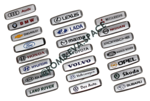 логотипи металеві шильдики лого